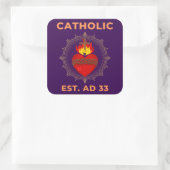 Heilig Hart Katholieke Sticker AD 33 (Tas)