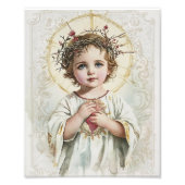 Heilig Hart Kind Jezus  Religieus Foto Afdruk (Voorkant)