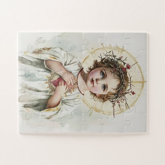 Heilig Hart Kind Jezus Religieus Legpuzzel (Horizontaal)