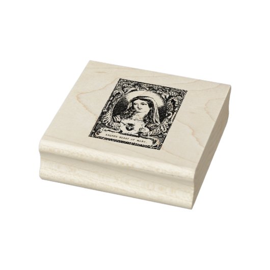 Heilig Hart Maagd Moeder Maria Katholiek Religieus Rubberstempel (Stempel)