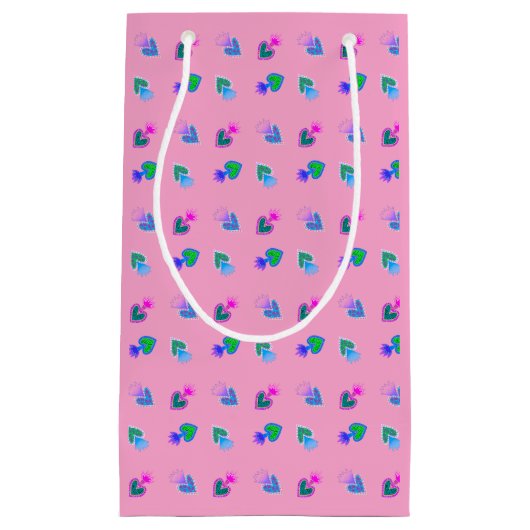 Heilig Hart Roze Klein Cadeauzakje (Voorkant)