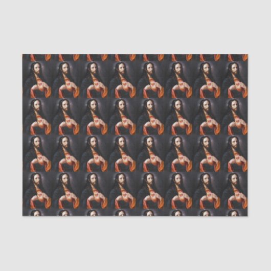 Heilig hart van Christus Tissuepapier (Voorkant)