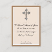 Heilig Hart van de  Kaart Notre Dame Visitekaartje (Achterkant)