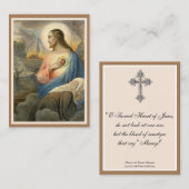 Heilig Hart van de  Kaart Notre Dame Visitekaartje (Voorkant / Achterkant)