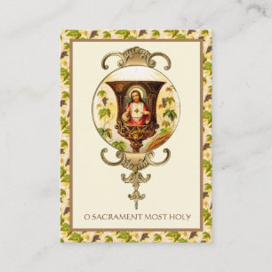 heilig hart van Jesus Chalice Prayer Visitekaartje