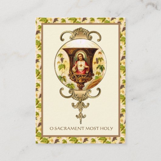  heilig hart van Jesus Chalice Prayer Visitekaartje (Voorkant)