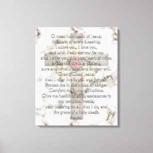 Heilig Hart van Jesus Cross Canvas Afdruk