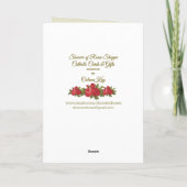 Heilig Hart van Jesus met de Valentijnsdag van Feestdagen Kaart (Achterkant)