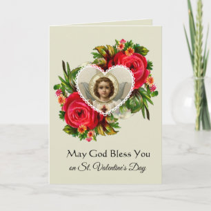 Heilig Hart van Jesus met de Valentijnsdag van Feestdagen Kaart