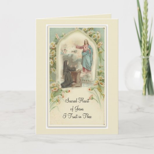 Heilig Hart van Jesus Promises St. Margaret Mary Kaart (Voorkant)