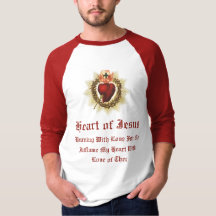 Heilig hart van Jesus Raglan T-Shirt