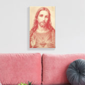 Heilig Hart van Jesus Wrapped Canvas (Insitu (Woonkamer))