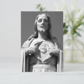 Heilig Hart van Jezus Bedankkaart (Staand voorkant)