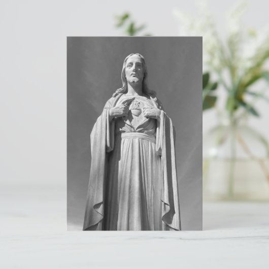 Heilig Hart van Jezus Bedankkaart (Staand voorkant)