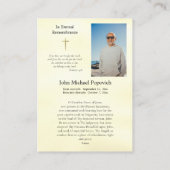 Heilig Hart van Jezus Begrafenis Kaarten Plaatskaartje (Achterkant)