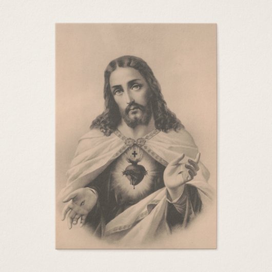 Heilig hart van Jezus belooft St. Margaret Mary Visitekaartje (Voorkant)