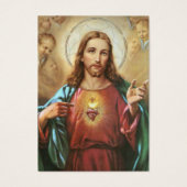 Heilig hart van Jezus belooft St. Margaret Mary Visitekaartje (Voorkant)