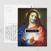 Heilig hart van Jezus Briefkaart (Voorkant / Achterkant)