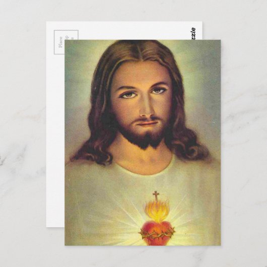 Heilig hart van Jezus Briefkaart (Voorkant / Achterkant)