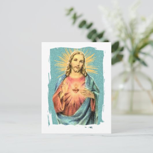 Heilig hart van Jezus Briefkaart (Staand voorkant)