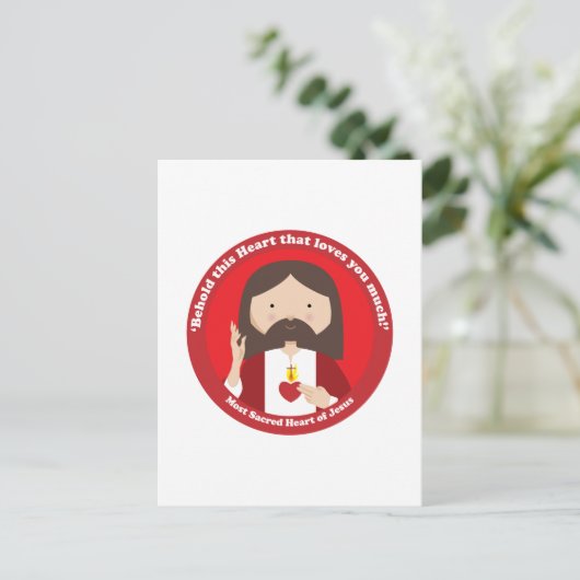 Heilig hart van Jezus Briefkaart (Staand voorkant)