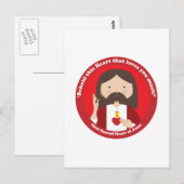 Heilig hart van Jezus Briefkaart (Voorkant / Achterkant)