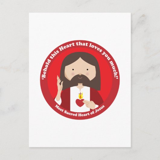 Heilig hart van Jezus Briefkaart (Voorkant)