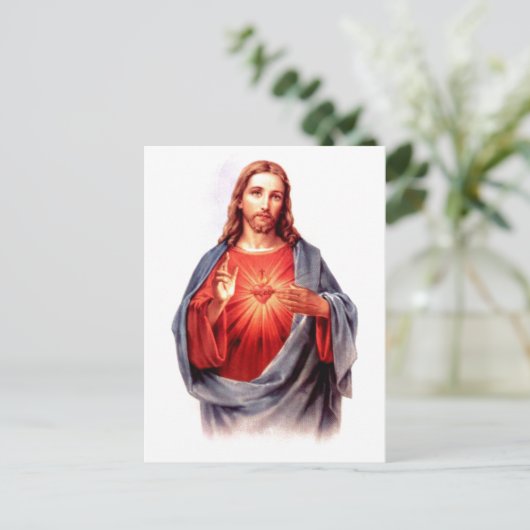 Heilig hart van Jezus Briefkaart (Staand voorkant)