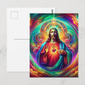 Heilig hart van Jezus Briefkaart (Voorkant / Achterkant)