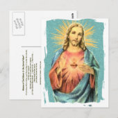 Heilig hart van Jezus Briefkaart (Voorkant / Achterkant)