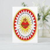 Heilig Hart van Jezus Bron van Leven Heilige kaart (Staand voorkant)