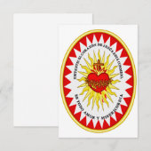 Heilig Hart van Jezus Bron van Leven Heilige kaart (Voorkant / Achterkant)