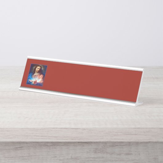 Heilig hart van Jezus Bureau Naambordje (Voorkant)
