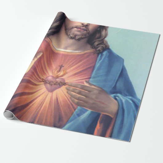 Heilig hart van Jezus Cadeaupapier (Uitgerold)