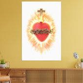 Heilig Hart van Jezus Canvas Afdruk (Insitu (Woonkamer))
