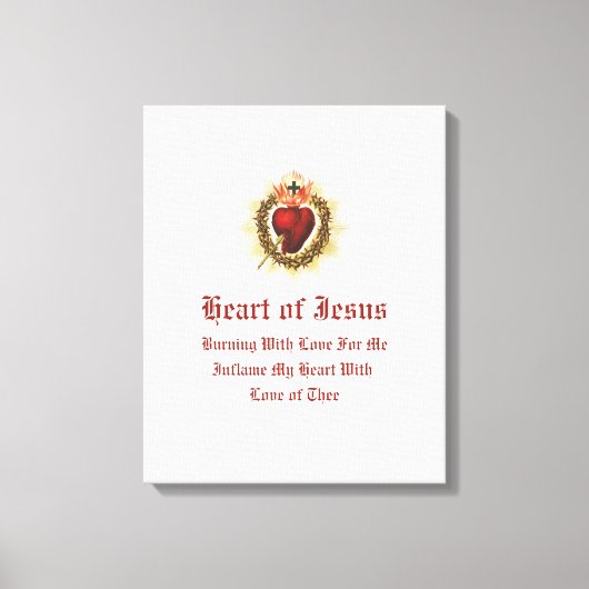 Heilig hart van Jezus Canvas Kunst (Voorkant)
