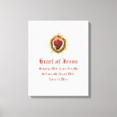Heilig hart van Jezus Canvas Kunst (Voorkant)