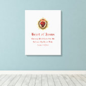 Heilig hart van Jezus Canvas Kunst (Insitu (Houten vloer))