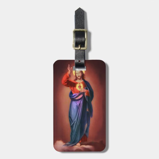 Heilig hart van Jezus Christus Bagagelabel (Voorkant verticaal)