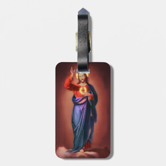 Heilig hart van Jezus Christus Bagagelabel (Achterkant verticaal)