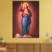 Heilig hart van Jezus Christus Canvas Afdruk (Insitu (Woonkamer))