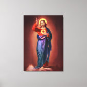 Heilig hart van Jezus Christus Canvas Afdruk (Voorkant)