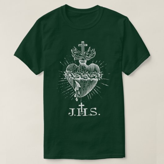 Heilig hart van Jezus Christus katholiek T-shirt (Design voorkant)