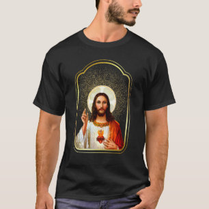 Heilig Hart van Jezus Christus Katholieke Onbevlek T-shirt