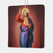 Heilig hart van Jezus Christus Keramisch Ornament (Links)