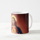 Heilig hart van Jezus Christus Koffiemok (Voorkant rechts)