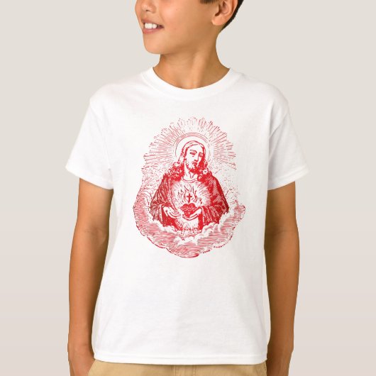 Heilig hart van Jezus Christus  Kunstkatholiek  T-shirt (Voorkant)