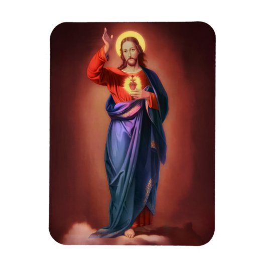 Heilig hart van Jezus Christus Magneet (Verticaal)