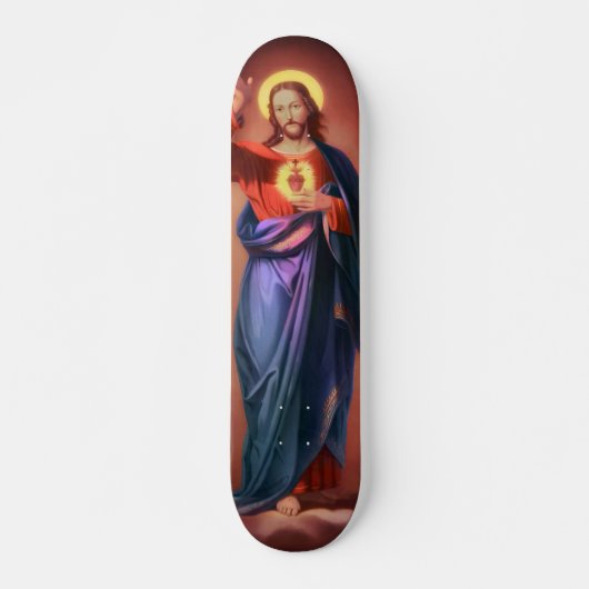 Heilig hart van Jezus Christus Persoonlijk Skateboard (Voorkant)