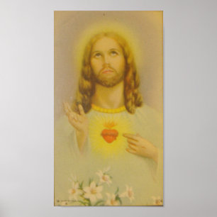 heilig hart van Jezus Christus Poster